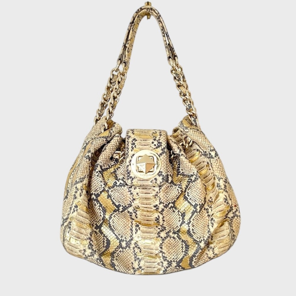 Kate Spade NY Cala Luna Leather Shoulder Bag Animal Print Mob Wife